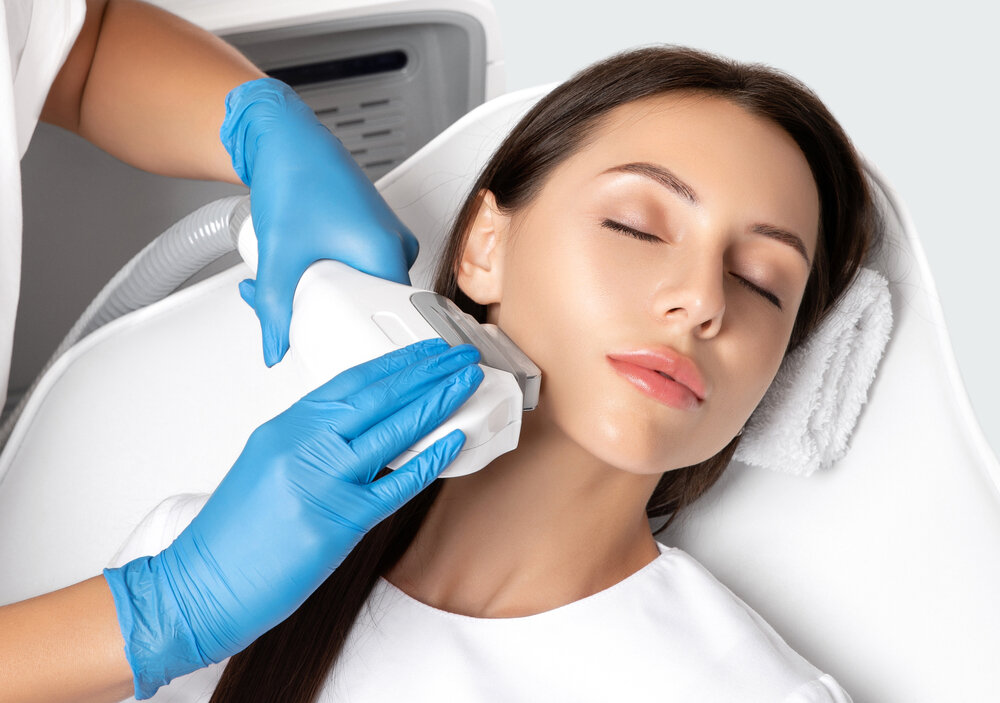 Laser skin resurfacing treatment